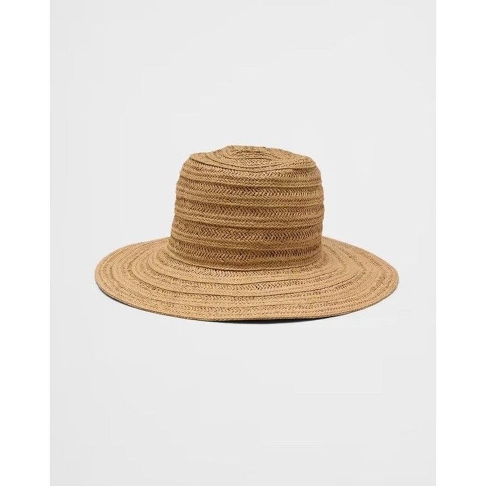 Banana Republic Panama Fedora Straw Hat One Size Tobacco Color NWT